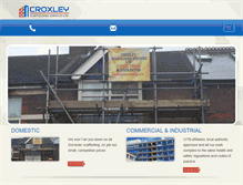 Tablet Screenshot of croxleyscaffolding.co.uk